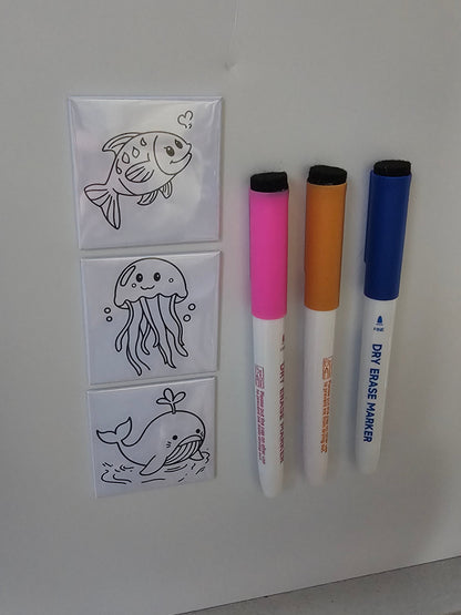 Sea Animals Coloring Set